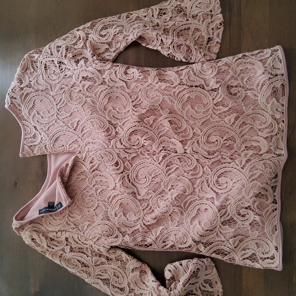 Adrianna Papell Pastel Lace Shirt - Picture 7 of 7